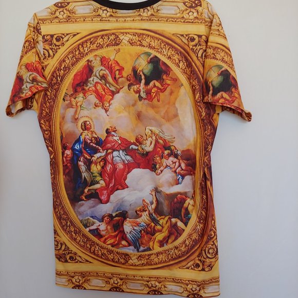 Tshirt with St Charles Borromeo from famous Italian painting made in Portugal - Picture 5 of 11